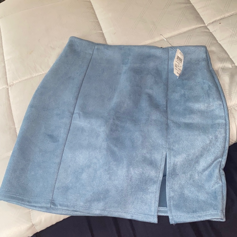 Suede icy skirt